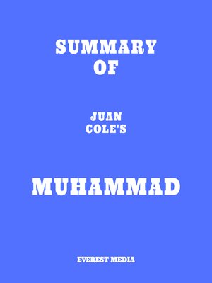 cover image of Summary of Juan Cole's Muhammad